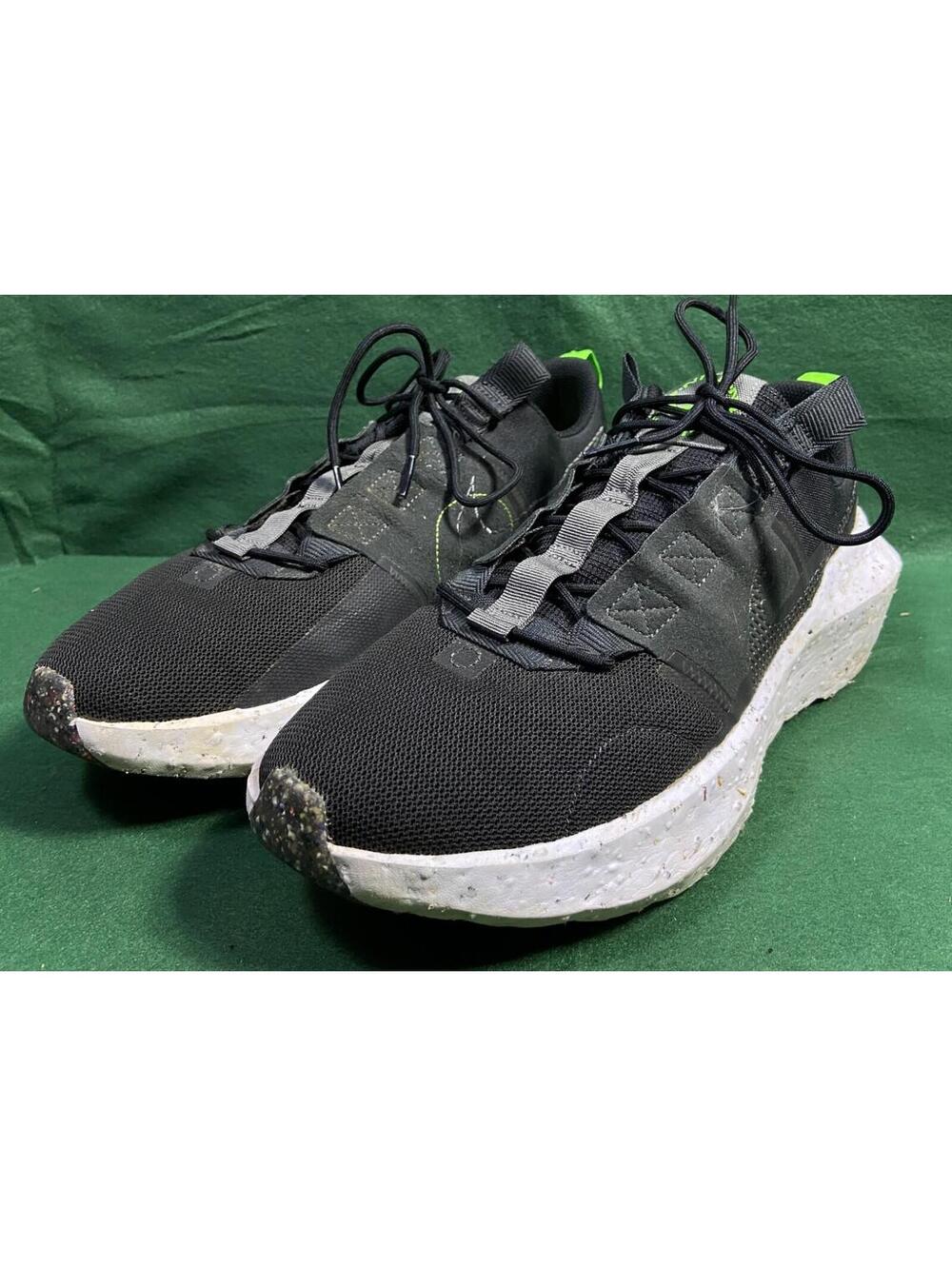 Nike Crater Impact Shoes Black Iron Gray White Green DB2477-001 Men's Size14